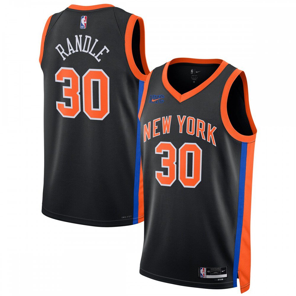Julius Randle New York Knicks Unisex 2022/23 Swingman Jersey - City Edition - Black-Pro Kit Vault | Brand New 26/27 Sports Jerseys